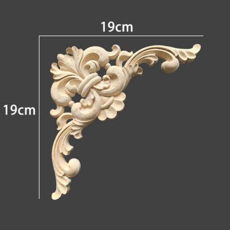 Ξυλόγλυπτο από μασίφ ξύλο Γωνία 19x19cm