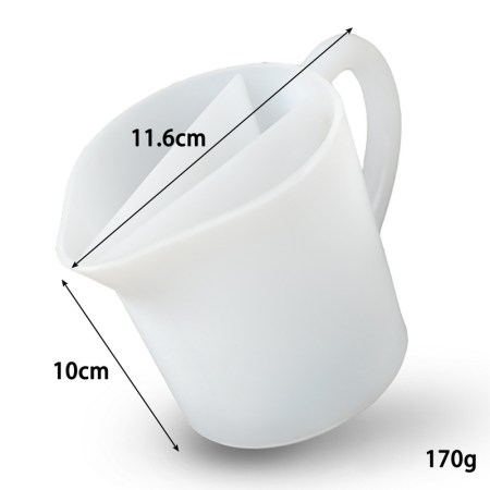 Κανάτα ανάμειξης χρωμάτων-σιλικόνης 3 χωρίσματα -10x11.6cm