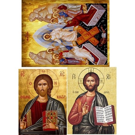 Ριζόχαρτο με αγιογραφίες του Ιησού A3 