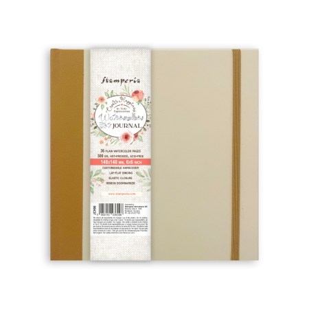 Μπλοκ Ακουαρέλας Α4 14.8x14.8cm 36 Φύλλα 300gr Stamperia