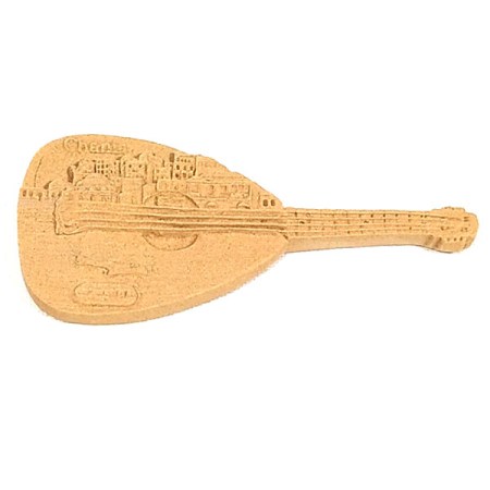 Ξυλόγλυπτο Λαούτο Χανιά 98x45mm 