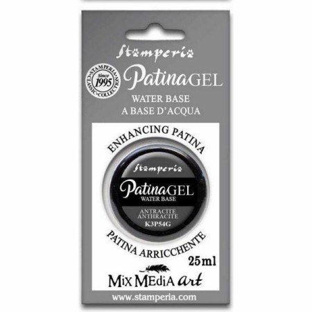 Πατίνα Ανθρακί  με Βάση το Νερό 25ml - Stamperia