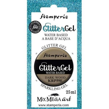 Glamour Gel Dark Wood με Βάση το Νερό 20ml - Stamperia