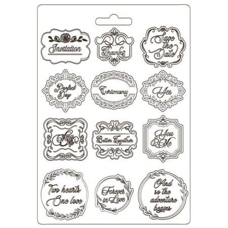 Καλούπι Σιλικόνης You and Me Plates A4 - Stamperia