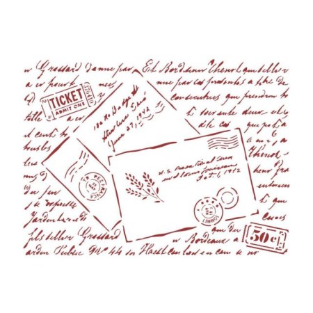Stencil Provence Letters 20x15cm - Stamperia
