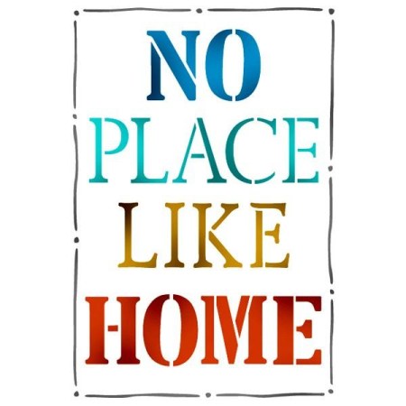 Stencils No Place Like Home 21x29.7cm - Stamperia