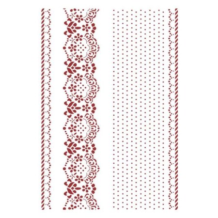 Stencil Provence Borders 29.7x21cm - Stamperia