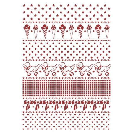 Stencil DayDream Borders 29.7x21cm - Stamperia