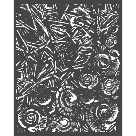 Mix Media Stencil Πάγος και κοχύλια 25x20cm - Stamperia