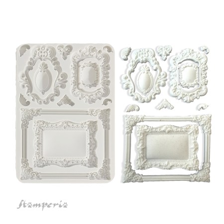 Καλούπι Σιλικόνης Brocante Antiques Frames A5 - Stamperia
