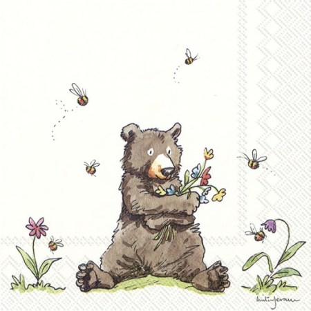 Χαρτοπετσέτα για Decoupage Honey Bear - 1 τεμ.