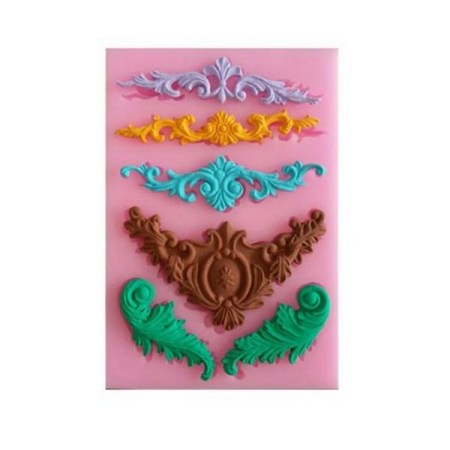 Καλούπι σιλικόνης Μπαρόκ Μπορντούρες 130x90mm 