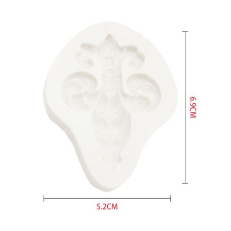 Καλούπι σιλικόνης Vintage σχέδιο 7.3x5.6x8mm