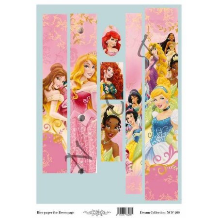 Πασχαλινό ριζόχαρτο Ηρωίδες Disney Α3 