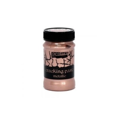 Πάστα κρακελέ μεταλλική Pentart - Rose Gold 100ml