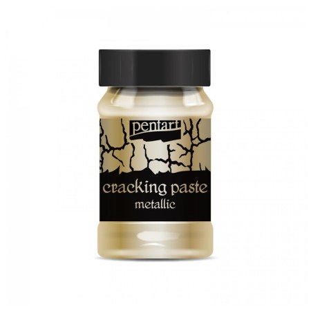 Πάστα κρακελέ μεταλλική Pentart - Dark Gold  100ml