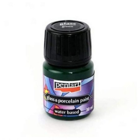 Χρώμα για Γυαλί και πορσελάνη - Πράσινο 30ml Pentart