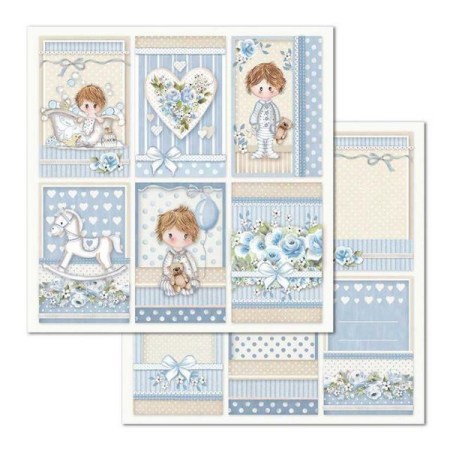 Χαρτί Scrapbooking  Διπλής Όψεως κάρτες αγοράκι 30.5x30.5cm  Stamperia