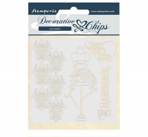 Διακοσμητικό Chipboard Διακοσμητικά Μπούστο 14x14cm Stamperia