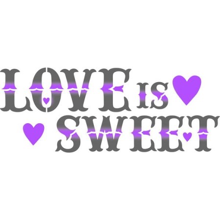 Stencil Love is Sweet 38x15cm Stamperia 