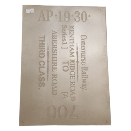 Stencil Concourse Railway 35x25cm