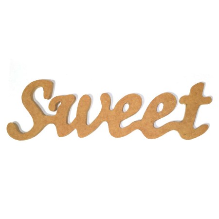 MDF Λέξη Sweet 230x75mm