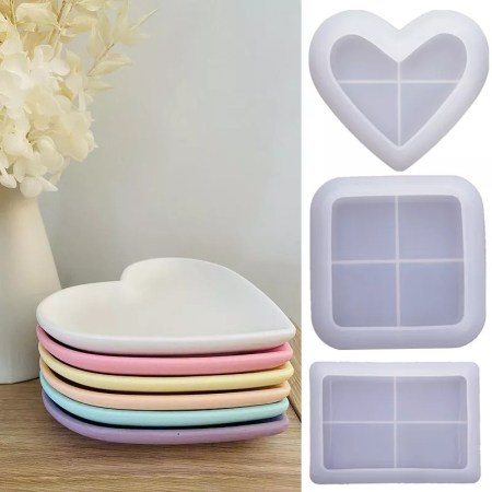 Καλούπι σιλικόνης για δημιουργία παραλληλόγραμμης πιατέλας  15.1x10.8cm