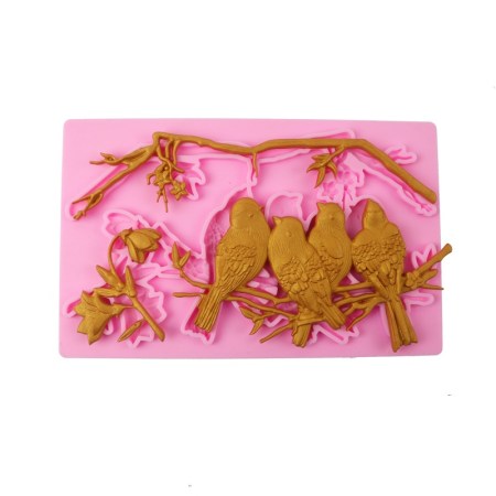 Καλούπι σιλικόνης πουλάκια 20.2x12.7cm