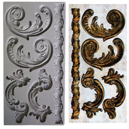 Καλούπι σιλικόνης Baroque στοιχεία 250x125mm