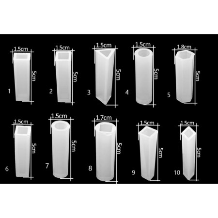 Καλούπι σιλικόνης Ράβδοι σετ 10 διαφορετικά σχέδια