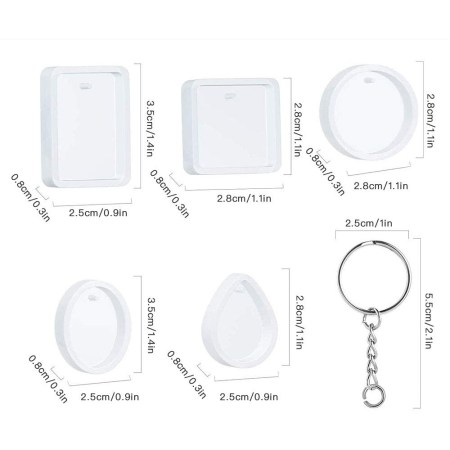 Καλούπι για ρητίνη Μπρελόκ 20 τεμ. 