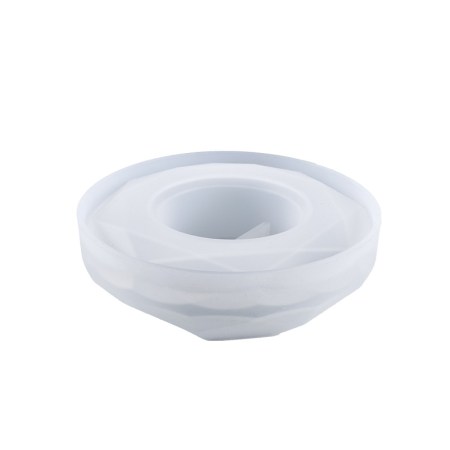 Καλούπι σιλικόνης με πολύγωνο βαζάκι 10.9x3.9cm