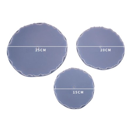 Καλούπια σιλικόνης για δημιουργία τριώροφης  τουρτιέρας 3τεμ