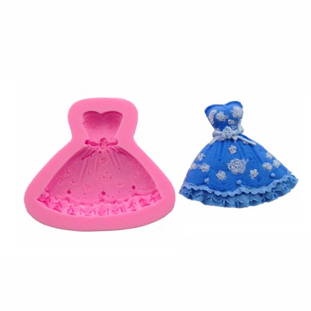 Καλούπι σιλικόνης Φορεματάκι 8.1x7x1.8cm