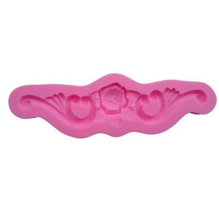 Καλούπι σιλικόνης κεντρικό vintage σχέδιο 14.4x4.5x1cm