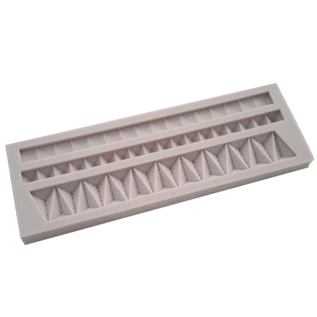 Καλούπι σιλικόνης με τρέσσες 19.3x6.4x1.3cm