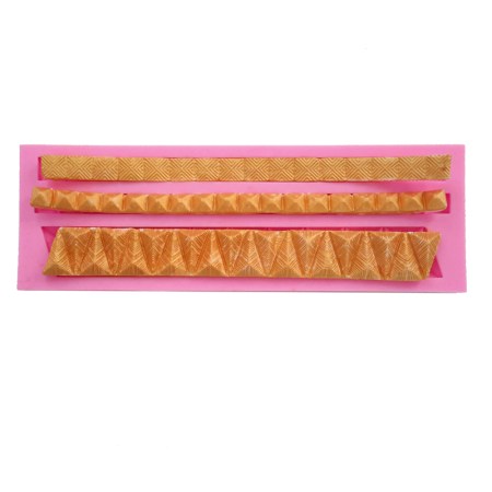 Καλούπι σιλικόνης με τρέσσες 19.3x6.4x1.3cm