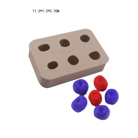 Καλούπι σιλικόνης για δημιουργία mini μήλων 11.2x7x2.5cm
