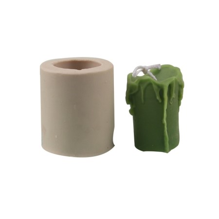 Καλούπι σιλικόνης για δημιουργία λιωμένου κεριού 5.5x4.7cm