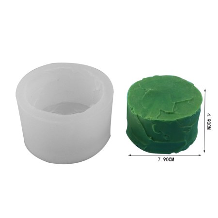 Καλούπι σιλικόνης με κύλινδρο ατημέλητο  10x10x2.8cm