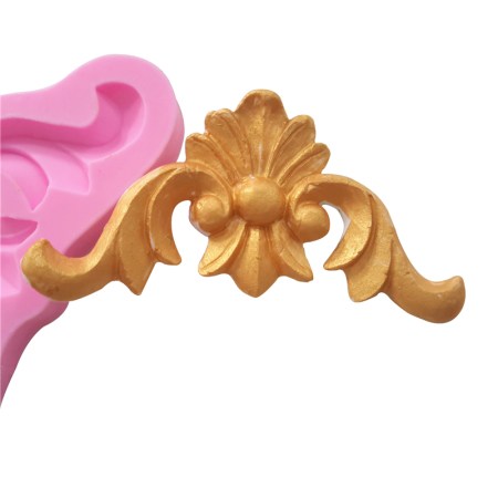 Καλούπι σιλικόνης κεντρικό vintage σχέδιο 11.6x6.5x1.2cm