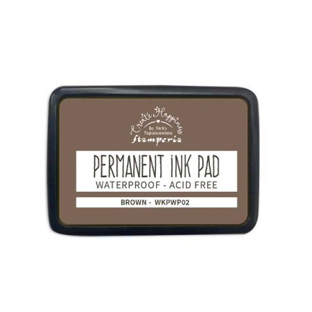 Μελάνι για σφραγίδες ανεξίτηλο Dye Ink Pad Stamperia Brown για scrapbooking, mixed media και DIY χειροτεχνίες.
