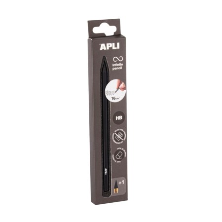 Μολύβι Apli Infinite pencil HB assorted col Μαύρο
