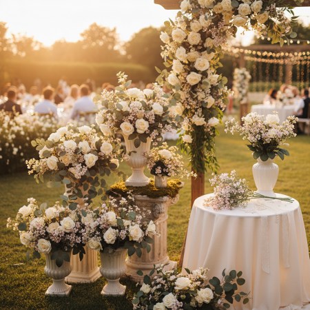 Τεχνητό κλαδί με πράσινα φύλλα και διακριτικά ροζ άνθη, μήκους 70 εκατοστών, σε λευκό φόντο.