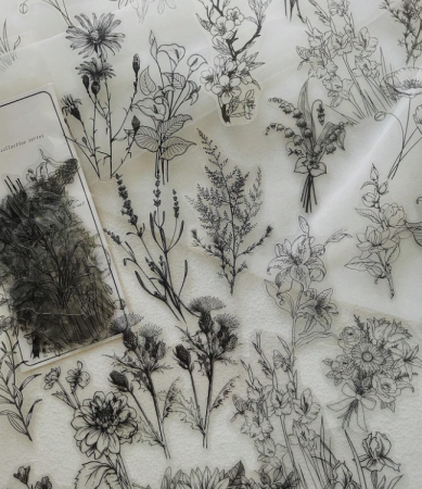 Αυτοκόλλητα Ασπρόμαυρα σετ 40τεμ.