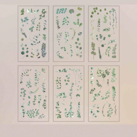 Αυτοκόλλητα με φύλλα Ευκαλύπτου σετ 6 τεμ.