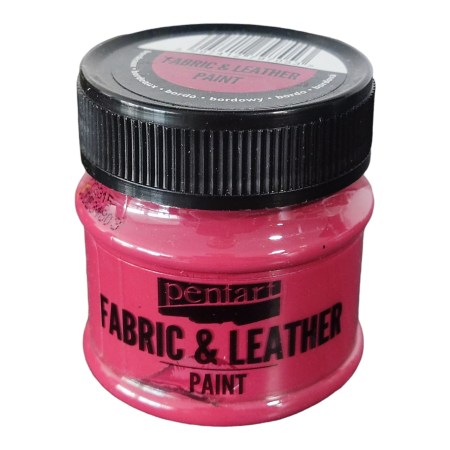 Χρώμα Δέρματος και υφάσματος 50 ml Pentart - Bordeaux