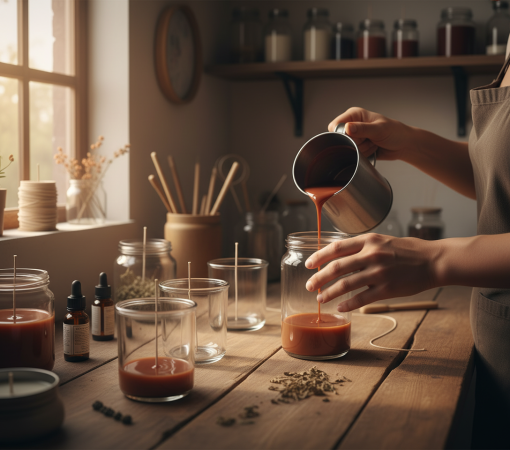 Χρώμα κεριών Χρυσό Καφέ 35ml 