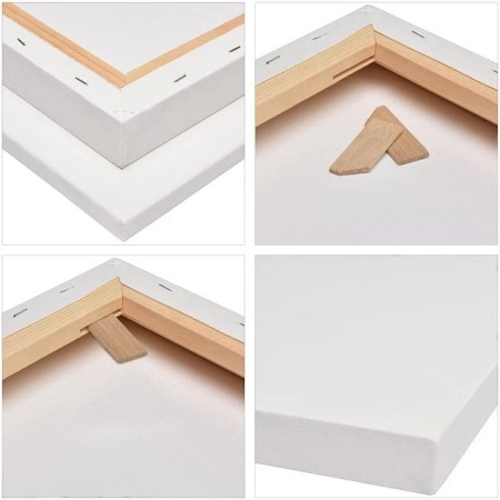 Καμβάς ζωγραφικής Buonarroti 50x60cm Box, λευκός, τεντωμένος, κατάλληλος για λάδι και ακρυλικό, με ενισχυμένο πλαίσιο.