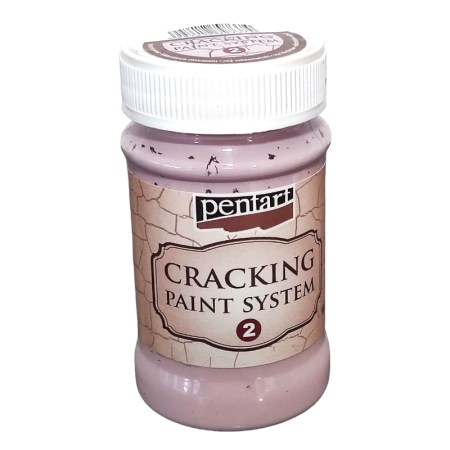 Cracking Paint System Step 2 - Pentart 100ml  - Victorian Pink